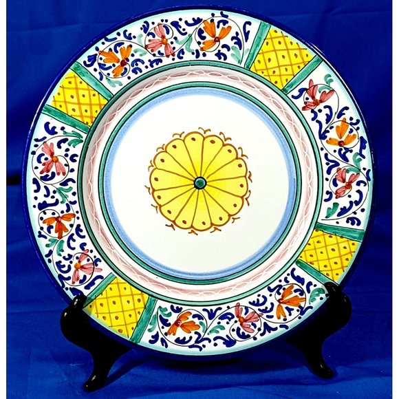 Artistica Deruta Italy Hand Painted Dinner Wall Hanging Italian Decor Plate Vtg - Picture 3 of 5